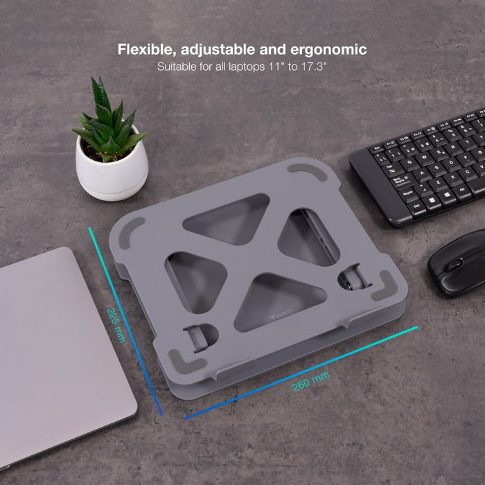 Tooq Soporte elevador aluminio ajustable ergonómico portátil